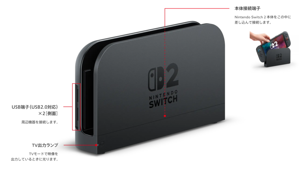 Switch2 ドック
